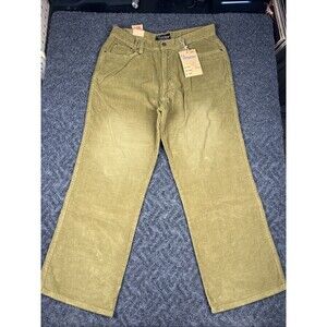 US Expedition Corduroy Pants Men’s 34x30 Lizard Green Y2K Wide Leg NWT